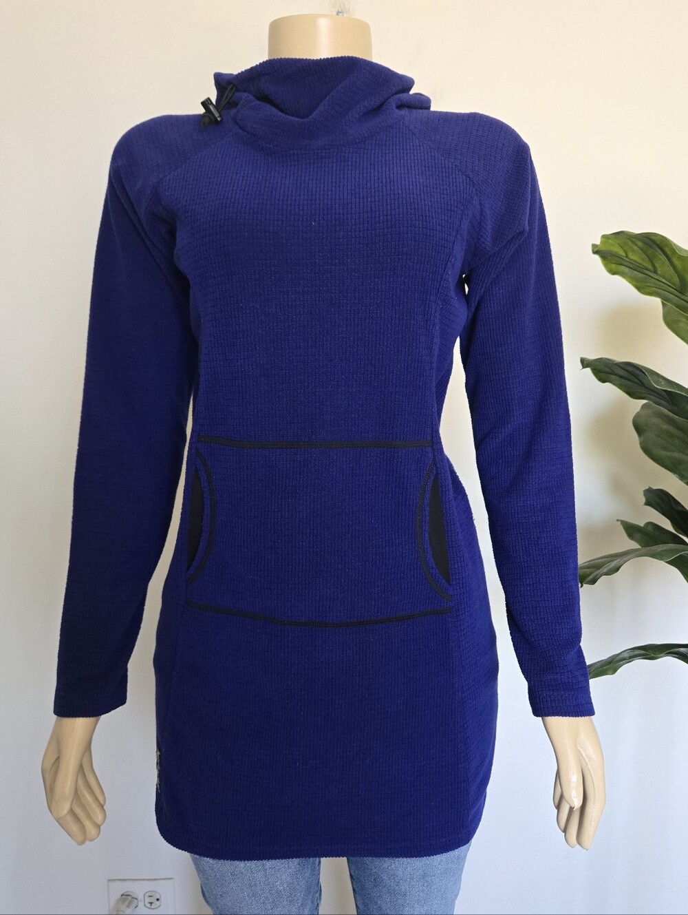 Melanzana Micro Grid Fleece Dress V2 Hoodie - Womens S